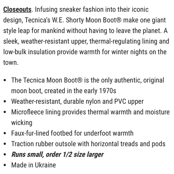 Tecnica W.E.Shorty Moon Boot - Picture 14 of 15